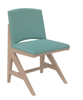 Chaise rembourrée appui sur table Soline
